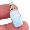 Natural Republic Larimar Gemstone 925 Solid Sterling Silver Pendant 1.25'' r9C28