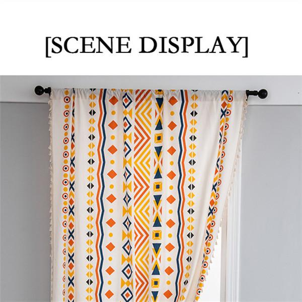 Вязаная крючком полупрозрачная ажурная занавеска для украшения гостиной в стиле бохо, балкона, спальни, готового эркера, художественный декор