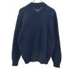 ROTHCO 90-е Сделано в США Старый свитер с длинным рукавом и вырезом Генри M Темно-синий трикотаж Мужской Б/У