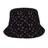 Fashion Aliens Space Star And UFOs Pattern Bucket Hats Unisex Women Beach Sun Summer Fisherman Cap