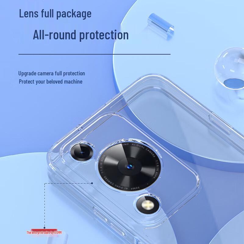 KMaxAI Clear TPU Full-Protection Phone Case for Huawei