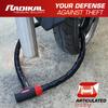 RADIKAL RK520 Articulating Padlock with Motorcycle Chain Flexible Articulating Ball Joint for Closing Armored Safety Steel Anti-Theft Bicycles,