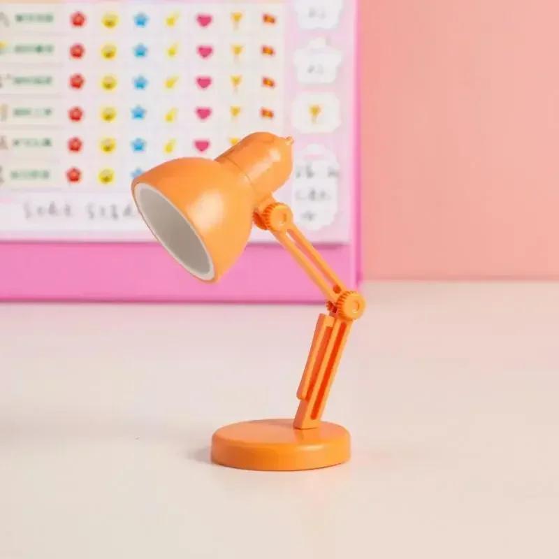 1PC Mini Portable Folding LED Table Lamp Model Furniture Desk Light Small Reading Book Lamp Bedroom Warm Eye-Caring Lantern