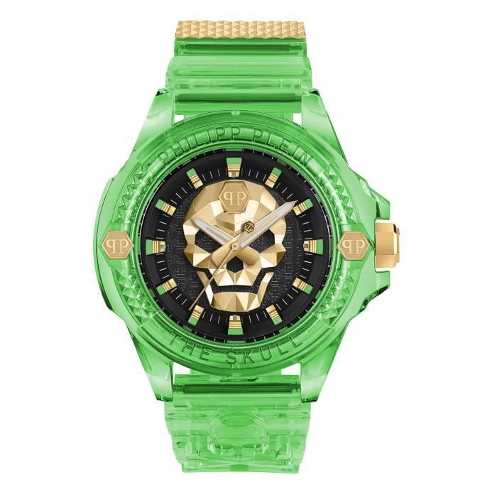 Montre Hommes Philipp Plein - PWWAA0924 - Vert Plastique - 44mm - 5 bar