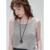NOISCHE Metal Fleur Necklace _ SILVER