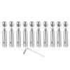 Cable Railing 3mm Threaded Stud Tension End Fitting Toggle Anchor Terminal for 1/8" Wire Rope Wood Stair Deck Post Hook