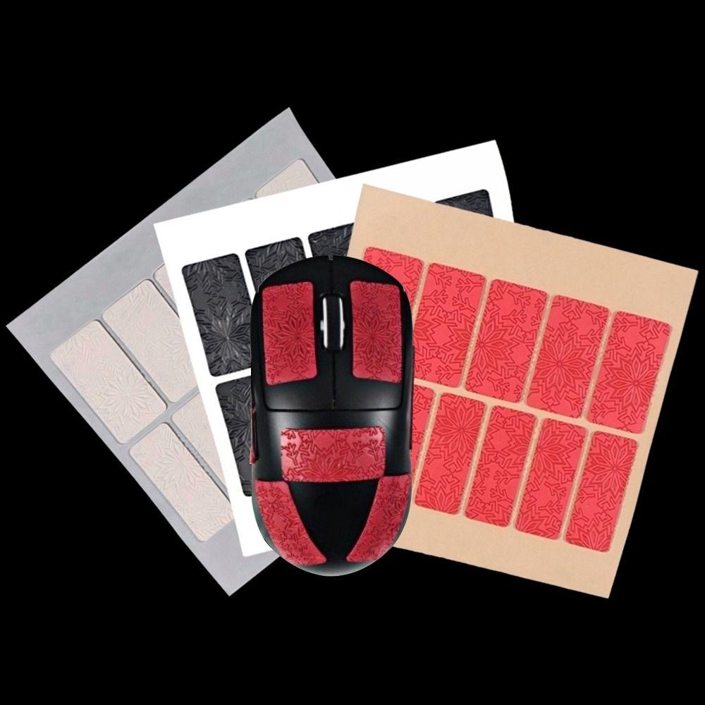 Leather Texture Anti-Skid Mouse Sticker Wear-Resistant DIY Mouse Grip Tape  Gaming Office Mouse