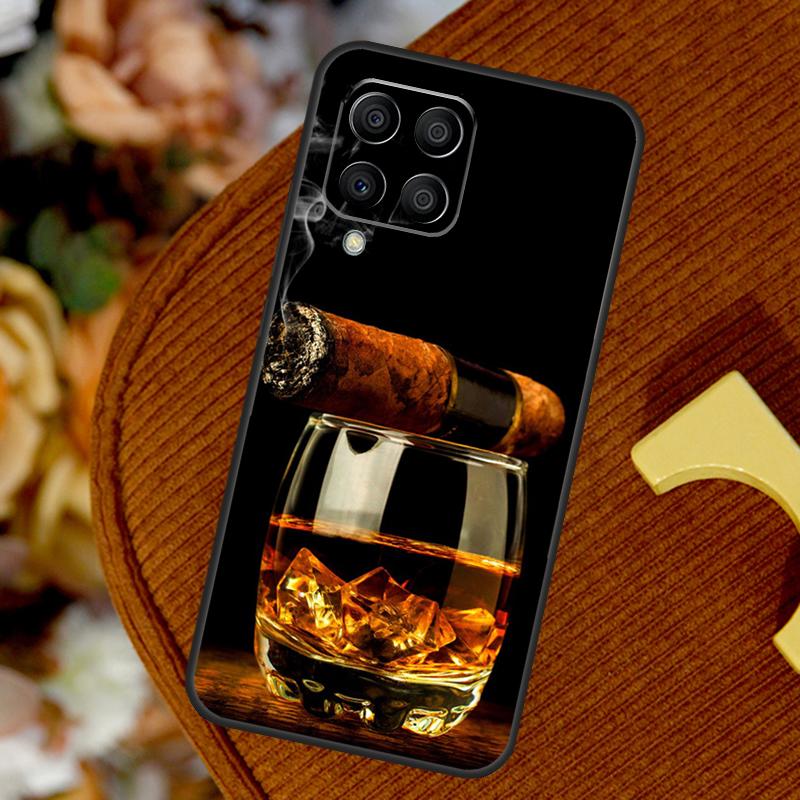 Чехол Сигара и Виски для Samsung Galaxy M14 M34 M54 M12 M32 M52 M53 M33 M13 M20 M15 M55 M31s M30s M21 M51