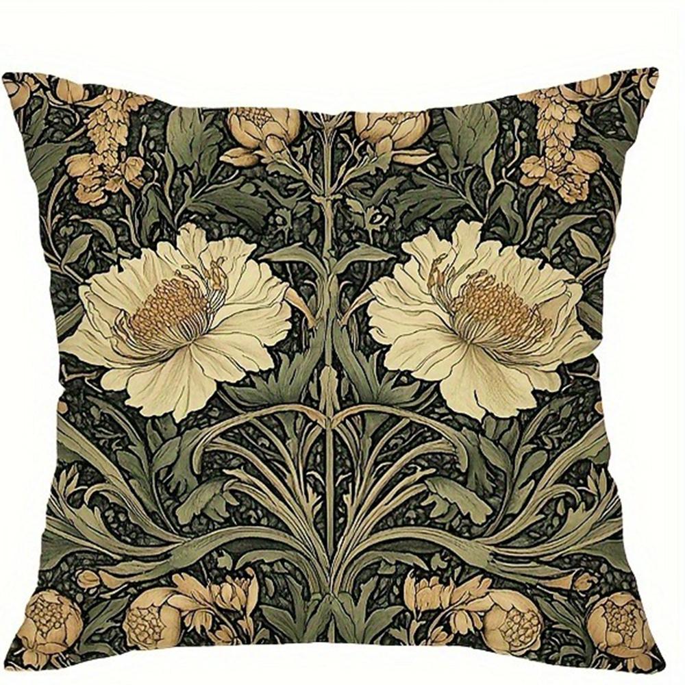 Ретро цветочный сова птица узор печать наволочка гостиная диван подушка чехол дом спальня комната украшение