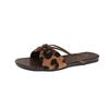 Women Retro Bow Fabric Slide Sandals Korean Vacation Beach Slippers Soft Casual Summer Outdoor Footwear Comfortable Lightweight
