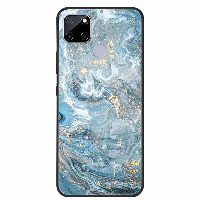 Чехол для Realme C25 Мраморный Силиконовый ТПУ Мягкий Чехол для Телефона Для OPPO Realme C25S C25 S Funda Ударопрочный Coque RMX3191 Capa