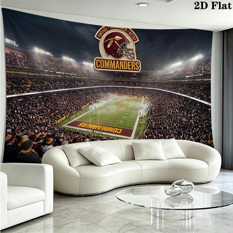 Логотип Washington Redskins Настенный гобелен Эстетичное настенное панно Печатная ткань Одеяло Декоративные гобелены для спальни гостиной Домашний декор