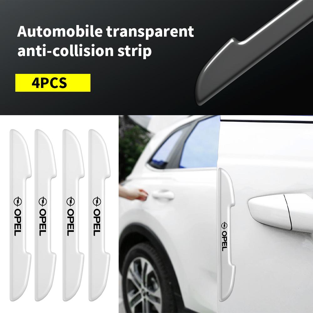 AAAYT1 4PC Car Door Rearview Mirror PVC Anti-collision Protective Stickers For Opel OPC Astra J H G K Insignia Corsa D B E Mokka Vectra