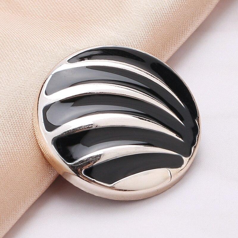 10pcs Pretty Plating Buttons Square Round Buttons Coat Windbreaker Sweater Accessories Various Styles DIY Sewing Supplies