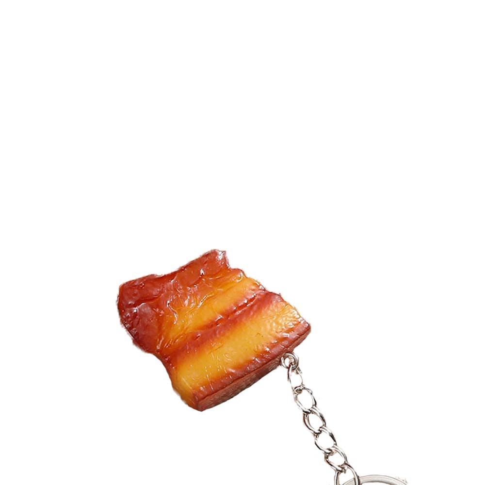 Wings Pork Belly Drumstick Fashion Jewelry Fast Food Key Ring Simulation Food Keychains Bag Pendant