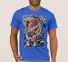 Colored KOI Tattoo Look Printed Premium TShirt Summer Cotton Short Sleeve ONeck Unisexs T Shirt New S3XL