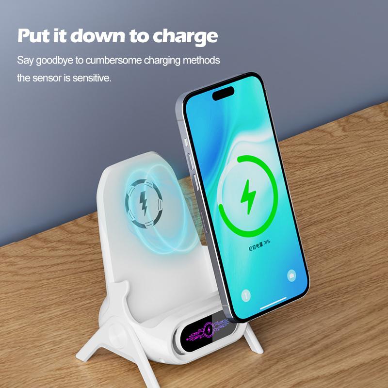 Desktop Wireless Fast Chargers Universal Mobile Phone Fast Charging Bracket For Phone Tablet Supports Full Brand Lazy Chair