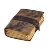 Винтажный кожаный журнал: Пустая Книга Теней с бумагой с декельным краем