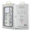 Guess Guhcp15Llfcsegk Iphone 15 Pro 6.1 Czarny/Black Hardcase Liquid Glitter Gold Stripes