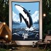 Pearl Jam Vancouver 2024 Orca Whale Blue Ocean Concert Poster Art