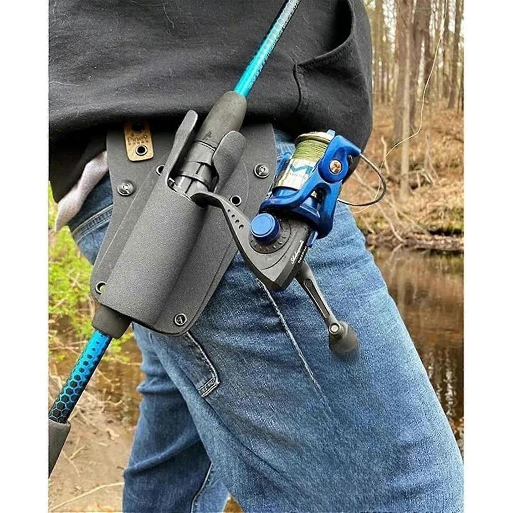 Slide-in Fishing Rod Hip Holster  Hands-Free Rod Holder for Wading