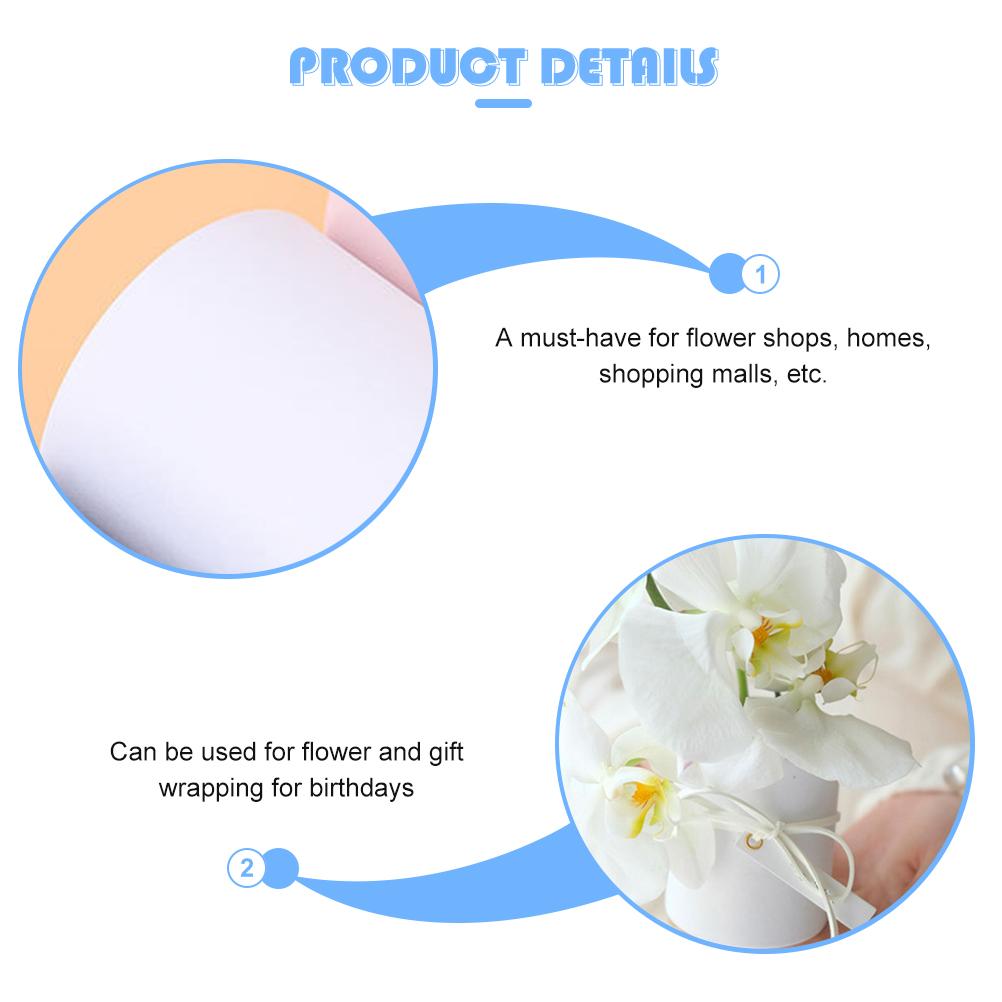 4 шт. Декор для объятий, круглый букет, бумажные коробки, упаковка для цветов, ваза, подарок, картонный цилиндр, маленькие цветы для невесты