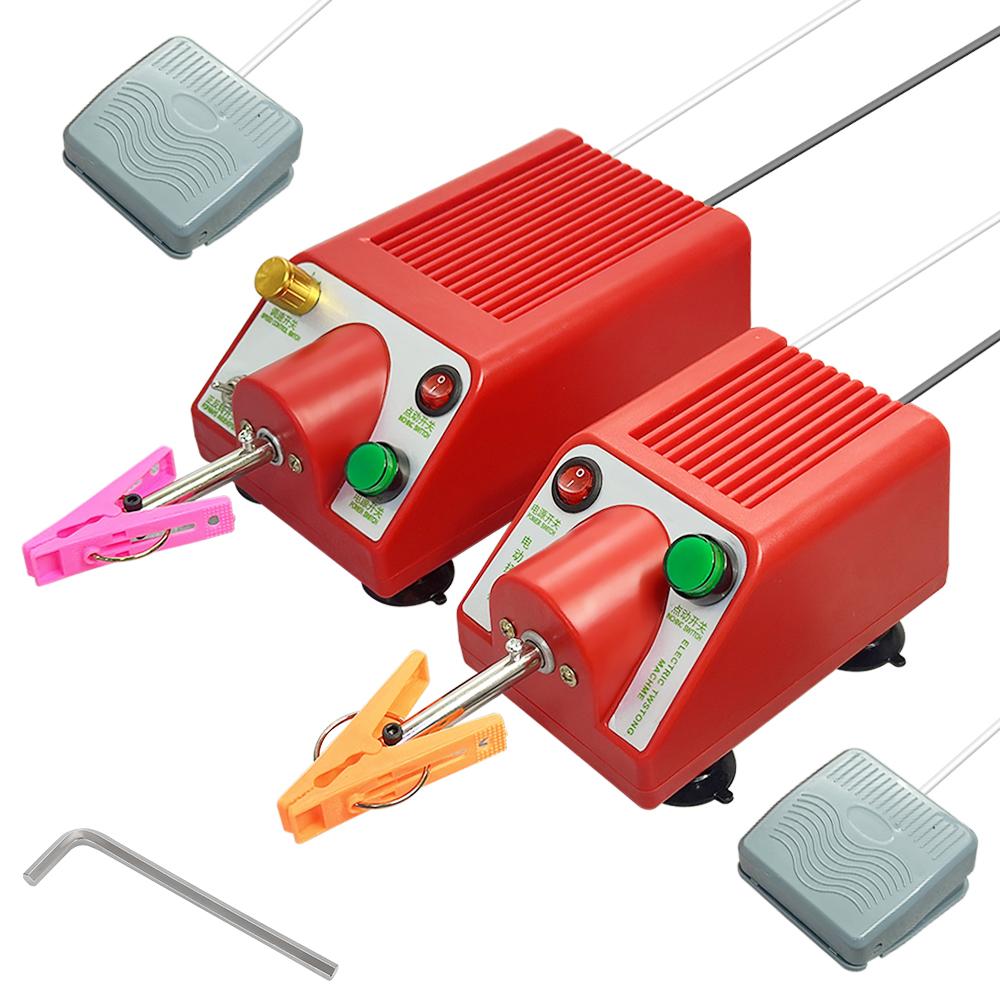 220 В/110 В электрическая крутильная машина с регулируемой скоростью, крутильная машина с экранированным проводом и ножным переключателем