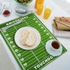4pcs, American  Field Placemat 4pcs Set, Touchdown Soccer Birthday Party Placemat, for Home Kitchen Dining Room TV Tray Decoration