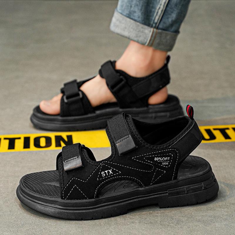 Sandals Men's Summer Teen Versatile Casual Sandals Driving Platform Outdoor Sports Leisure Vietnam Beach Slippers
