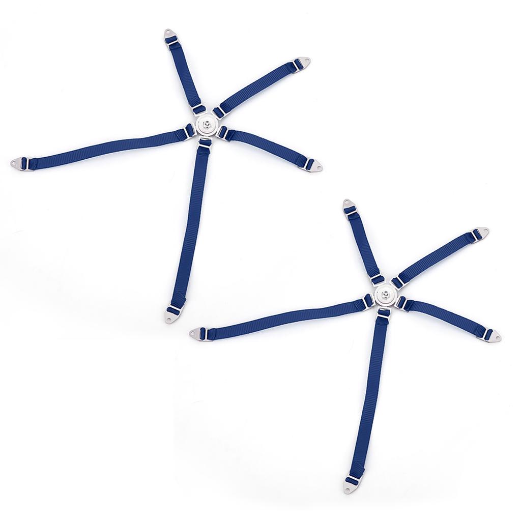 2PCS Simulated Driver Seat Belt Safety Simulation Strap for Axial 1 10 90018 RC Course TruckRed