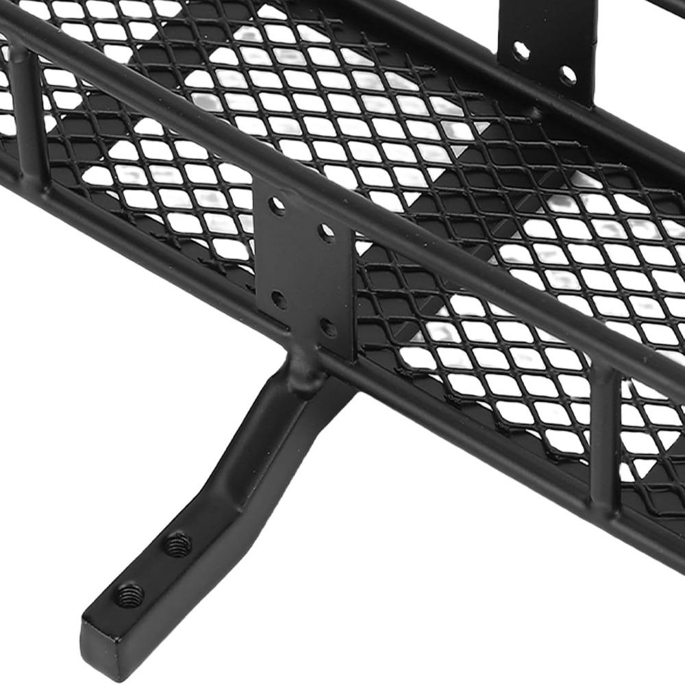Impact Proof Spare Tire Mount Rear Carrier Black Back Carrier Basket for 1/10 RC Crawler