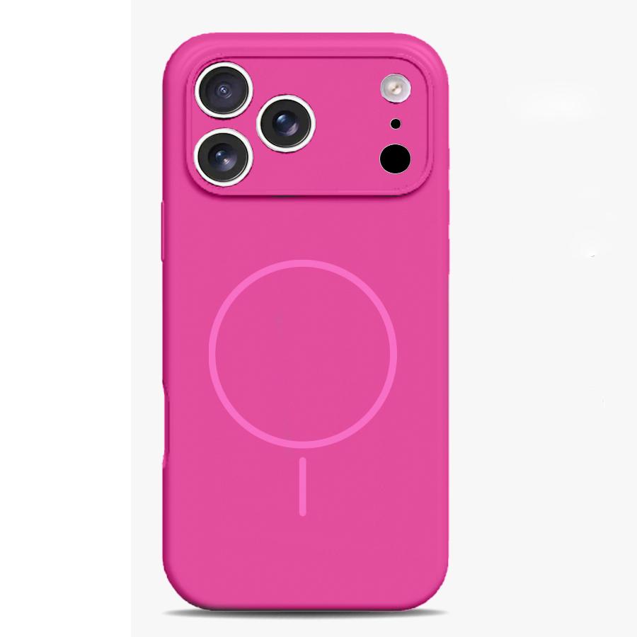 Liquid Silicone Phone Case for Magsafe Mag Safe Iphone 17 Air 16 Pro Max 15 Plus 14 13 12 Pro 17Pro 16Pro 15Pro Magnetic Protective Black Phone Cover