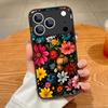 Чехол С Узором Из Цветных Цветов Для iPhone 17 Pro Max Чехол iPhone 16 Pro Max 15 14 13 16E 17E Магнитный Для Magsafe Гибридная Матовая Крышка