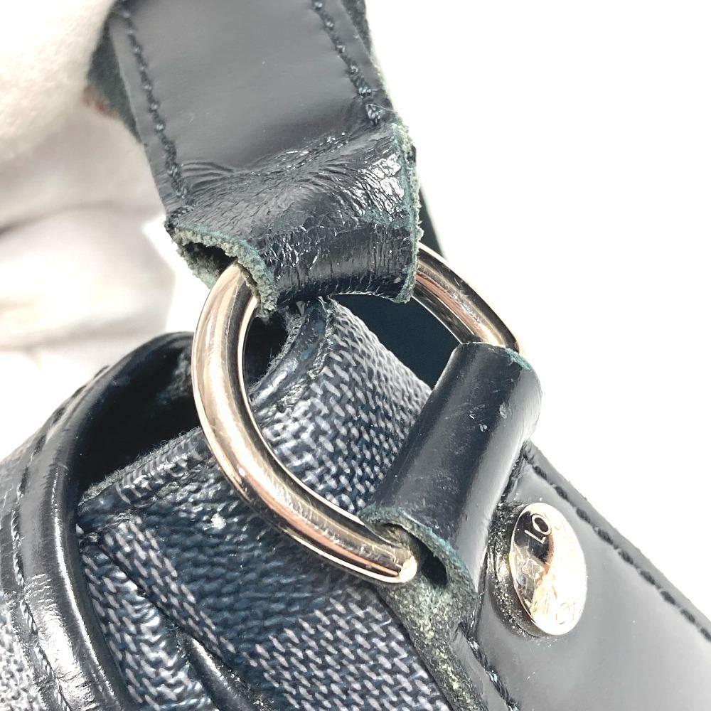 Louis Vuitton N58029 Damier Graphite Daniel MM Messenger Shoulder Bag Black