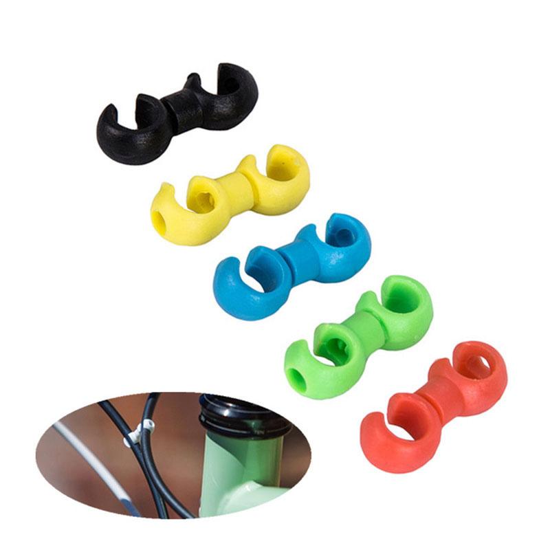 10PCS Bicycle MTB Brake Cable Clips S Shaped Bicycle Brake Lines Hose Hook Clips Holder Guide Hose Buckle Clip For Cycling Tool