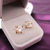 Fashion Women Earring Hollow Out Square Earrings Ear Studs Best Portal
