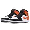 Air Jordan 1 Mid Shattered Backboard Unisex Sneakers Orange Black Starfish 554724-058
