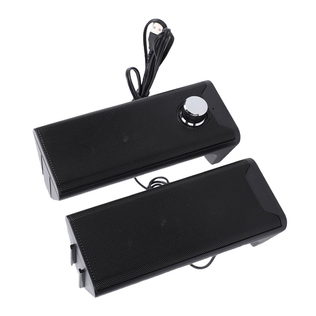Компьютерная колонка 2 в 1 с регулятором громкости, USB-подключением Plug and Play, 35-мм входом для звука, игровые колонки для ПК, ноутбука, настольного компьютера