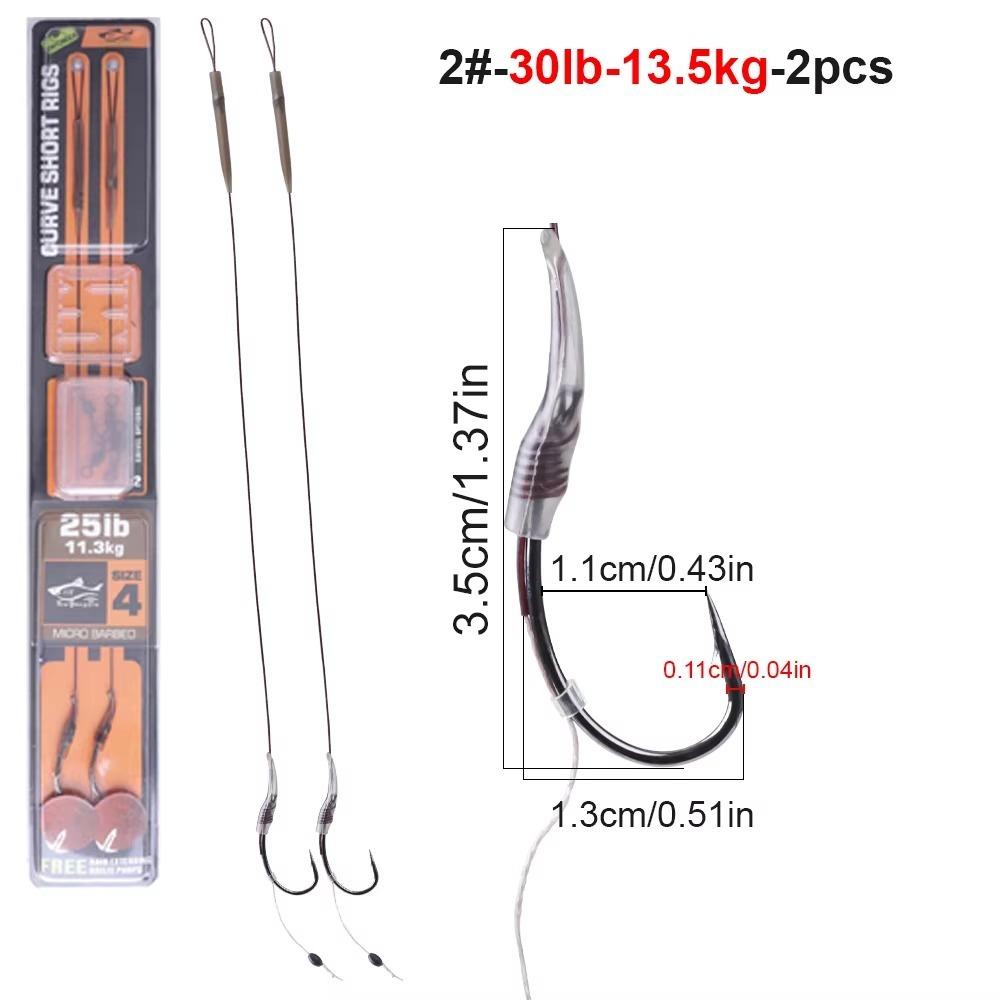 2pcs Equipment Sub-Line Fishing Hook Pesca Pesca Iscas Tools Kit Fish Tackle Kit Carp Fishing