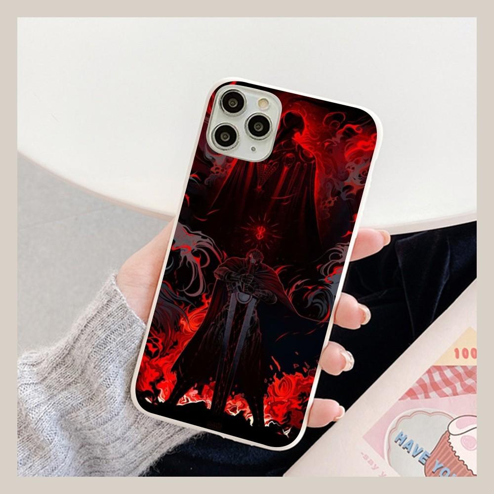 Японское аниме B-Berserk Чехол для телефона для iPhone 14 11 12 13 Mini Pro Xs Max 8 7 6 6S Plus X XR Сплошной чехол конфетного цвета