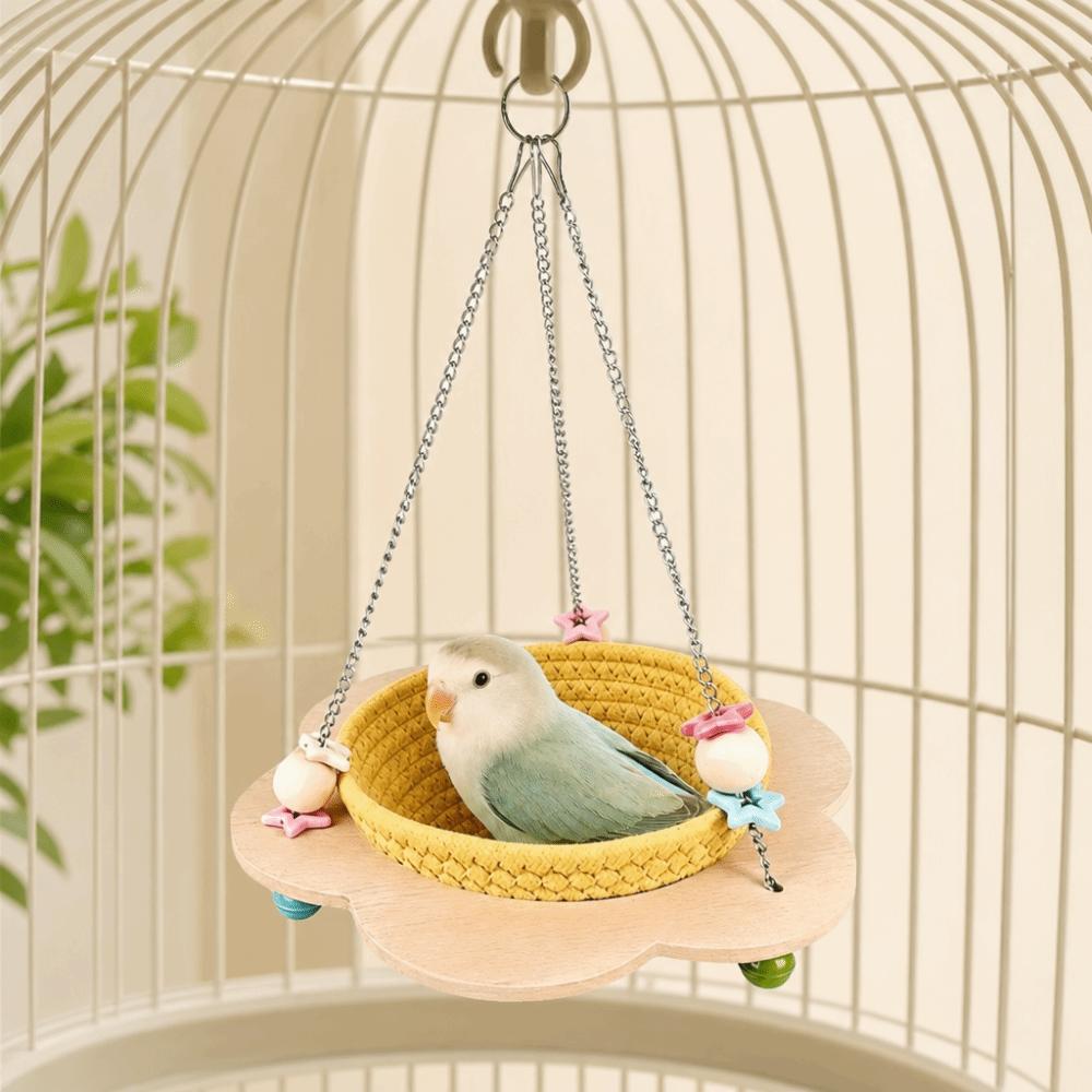 Cozy Woven Bird Nest Round Bird Sleeping Hut Multi-Purpose Hanging Bird Nest  Bird Breeding