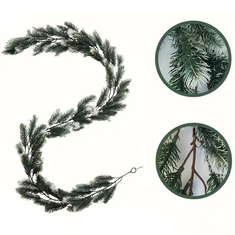 Рождественские гирлянды Гирлянда из норфолкской сосны Искусственная гирлянда 6 футов Зелень