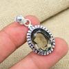 Smoky Topaz Gemstone Jewelry 925 Sterling Silver Jewelry Pendant For Wedding Gift