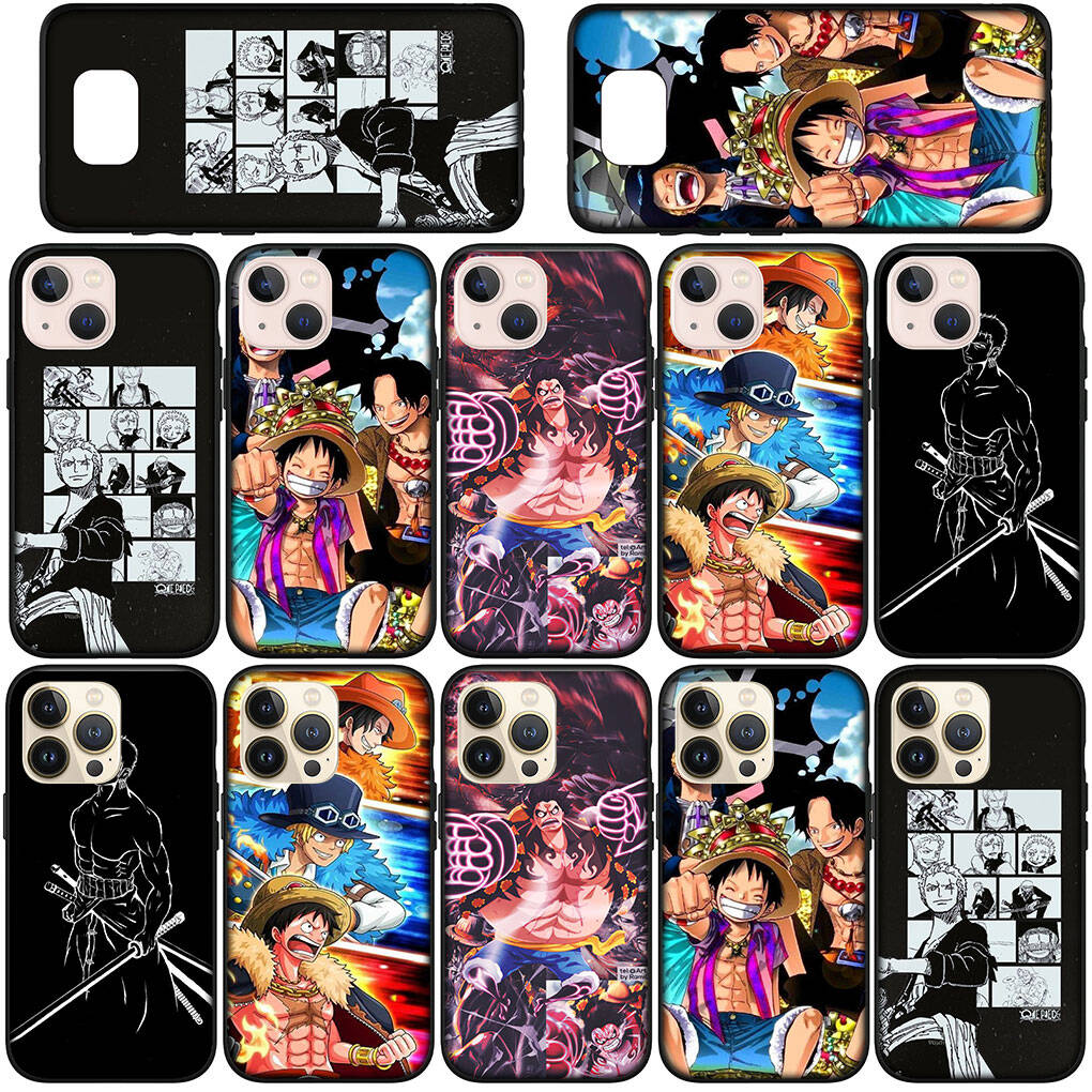 Phone Case for iPhone 17 15 16 Plus Redmi Note 14 12 11 13 Pro Max Huawei P30 P20 Lite OPPO A60 A40 A80 A18 A16 A54 Roronoa Zoro Luffy One Piece Cover