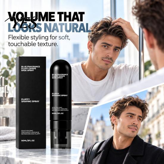 Non Greasy Hair Styling Spray Fluffy Shaping Spray, Root Lift Volumizing Matte Setting Long Lasting Professional Product Natural Hold, Refreshing