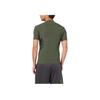 Under Armour Однотонная футболка с принтом логотипа, круглый вырез, короткий рукав, для фитнеса, мужская, цвет Армейский зеленый 1289555-330
