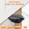 Yousheng 1/2Pcs Leaf Door Stopper Wedge Wall Protector Anti-slip TPR Windproof No Drilling Anti-collision Carpet Tile Concrete Wooden Floor Doorstop