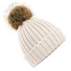 Beechfield Unisex Fur Pop Pom Chunky Beanie