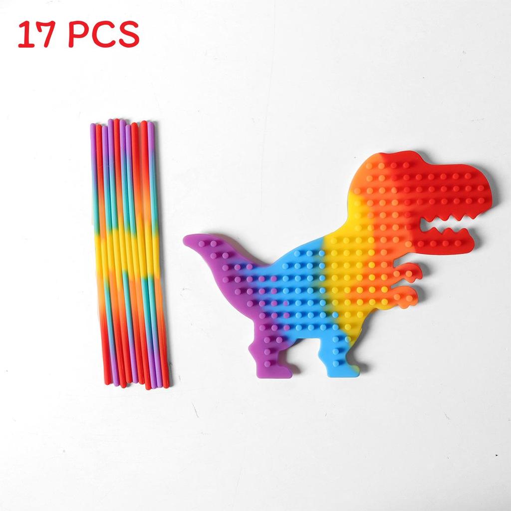 Красочная силиконовая сенсорная развивающая доска для детей с дизайном единорога для снятия стресса