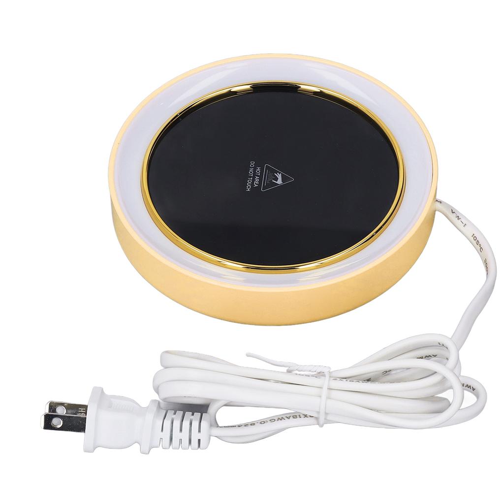 Electric Cup Warmer Constant Temperature 2 Modes LED Light Desk Cup Warmer for Office Cafe Home AC